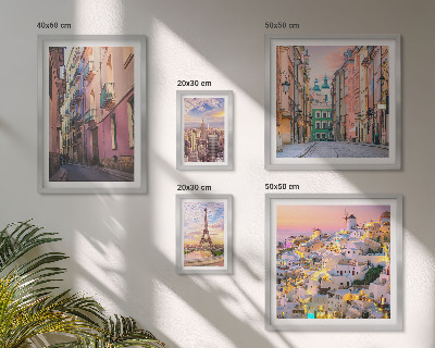 Conjunto de cuadros decorativos Ciudades encantadoras en Europa