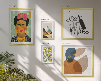 Conjunto de cuadros decorativos Retratos abstractos al estilo bohemio