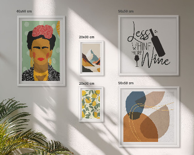 Conjunto de cuadros decorativos Retratos abstractos al estilo bohemio