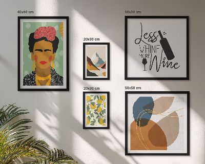 Conjunto de cuadros decorativos Retratos abstractos al estilo bohemio