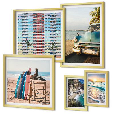 Pared galería de arte Paisajes playeros con estilo