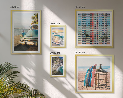 Pared galería de arte Paisajes playeros con estilo