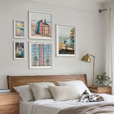 Pared galería de arte Paisajes playeros con estilo