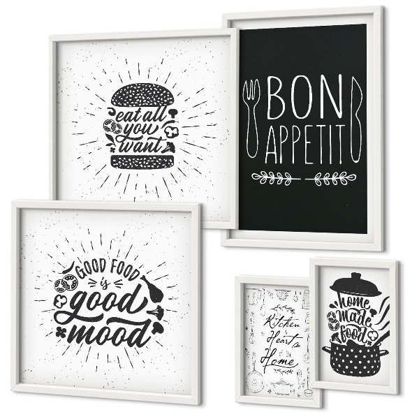 Conjunto de cuadros decorativos Inspiraciones culinarias