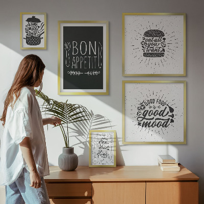 Conjunto de cuadros decorativos Inspiraciones culinarias
