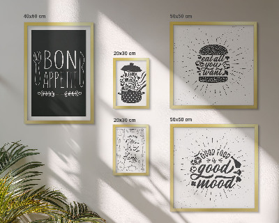 Conjunto de cuadros decorativos Inspiraciones culinarias