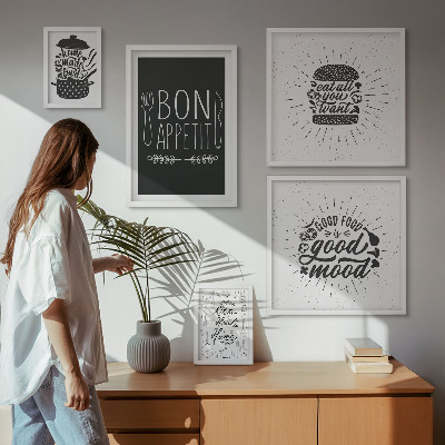 Conjunto de cuadros decorativos Inspiraciones culinarias