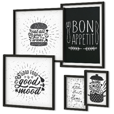 Conjunto de cuadros decorativos Inspiraciones culinarias