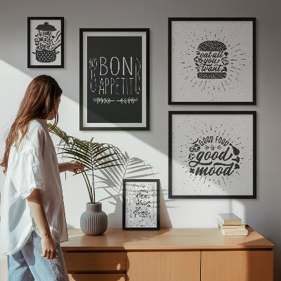 Conjunto de cuadros decorativos Inspiraciones culinarias