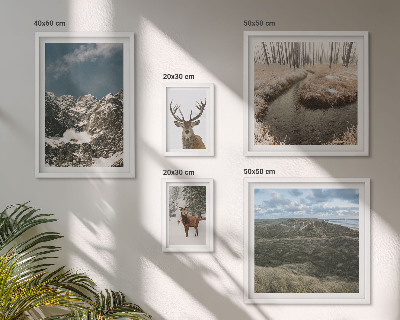 Pared galería de arte Naturaleza salvaje, majestuosas montañas