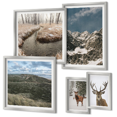 Pared galería de arte Naturaleza salvaje, majestuosas montañas