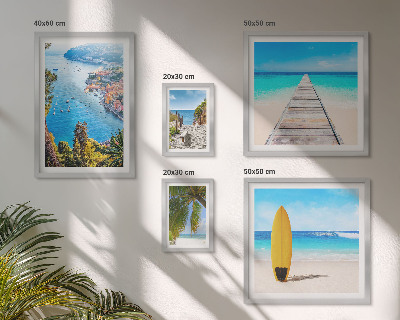 Pared galería de arte Paisajes costeros y playas