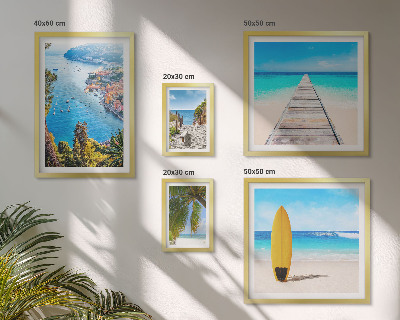 Pared galería de arte Paisajes costeros y playas