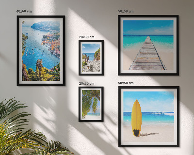Pared galería de arte Paisajes costeros y playas