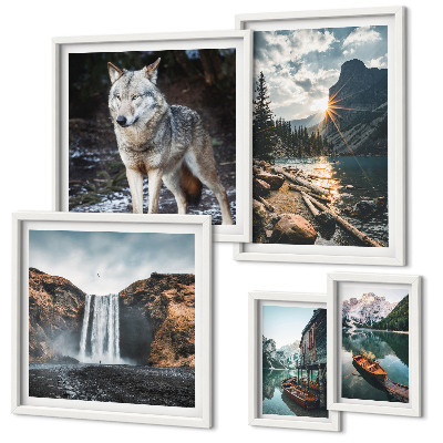 Pared galería de arte Paisajes naturales y fauna silvestre