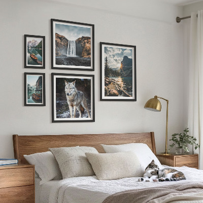 Pared galería de arte Paisajes naturales y fauna silvestre