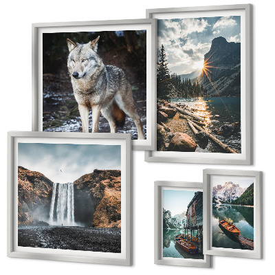 Pared galería de arte Paisajes naturales y fauna silvestre