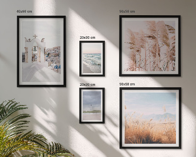Set de 5 cuadros para salón Paisajes costeros con estilo