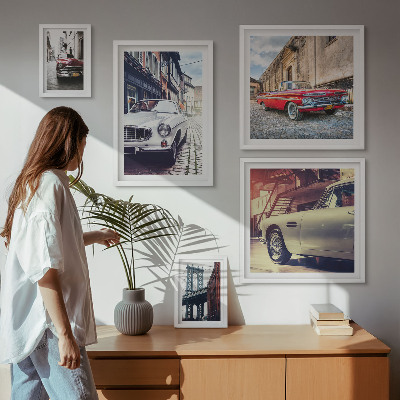 Pared galería de arte Clásicos con estilo en la ciudad