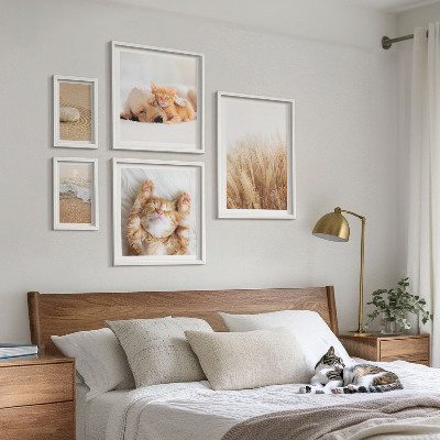 Conjunto de cuadros decorativos Lindos paisajes con animales