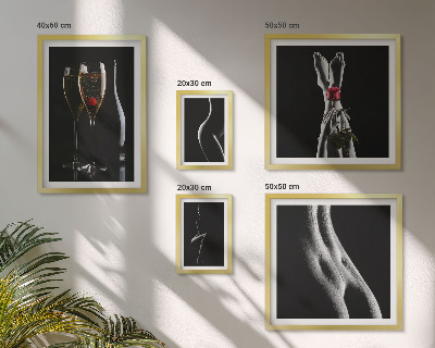 Set de 5 cuadros para salón Elegantes detalles modernos en negro y rojo.