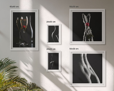 Set de 5 cuadros para salón Elegantes detalles modernos en negro y rojo.