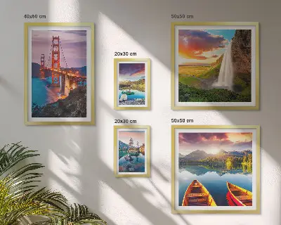 Pared galería de arte paisajes, naturaleza y puentes de Estados Unidos