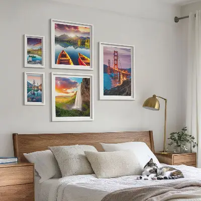 Pared galería de arte paisajes, naturaleza y puentes de Estados Unidos