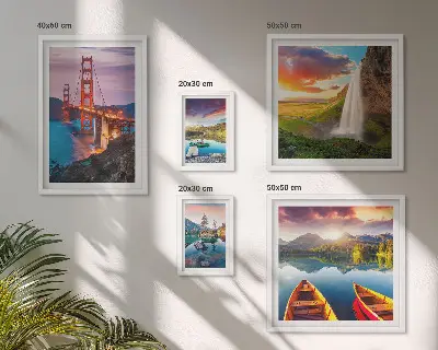 Pared galería de arte paisajes, naturaleza y puentes de Estados Unidos