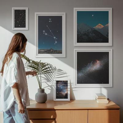 Pared galería de arte Visiones cósmicas de las galaxias