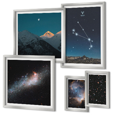 Pared galería de arte Visiones cósmicas de las galaxias