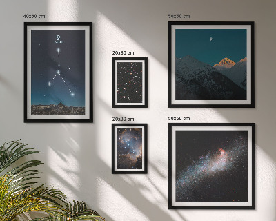 Pared galería de arte Motivos del cielo nocturno cósmico