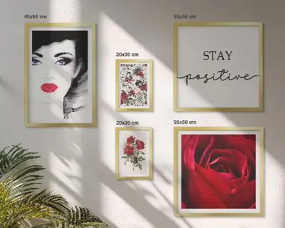 Retratos de mujeres con flores vintage decoración para pared galería de arte