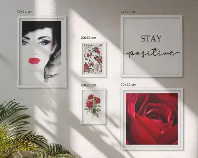 Retratos de mujeres con flores vintage decoración para pared galería de arte