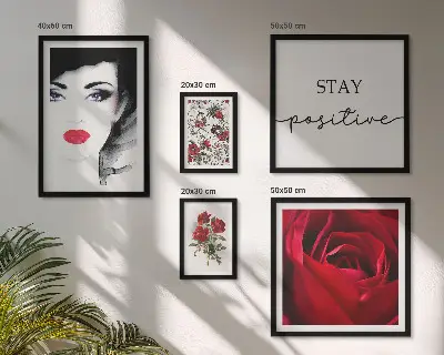 Retratos de mujeres con flores vintage decoración para pared galería de arte