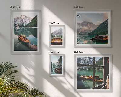 Pared galería de arte Lagos, montañas, barcos, paisajes