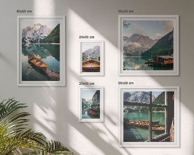 Pared galería de arte Lagos, montañas, barcos, paisajes