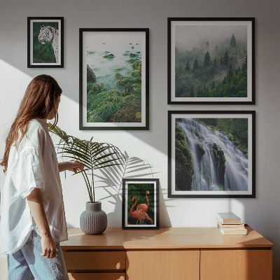 Set de 5 cuadros para salón Naturaleza, animales salvajes, paisajes