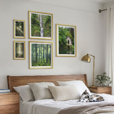 Conjunto de cuadros decorativos Bosques verdes, cascadas, naturaleza