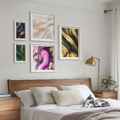 Pared galería de arte Patrones modernos abstractos