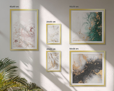 Conjunto de cuadros decorativos Elegancia abstracta con detalles florales