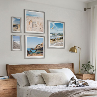 Conjunto de cuadros decorativos Paisajes de playas costeras