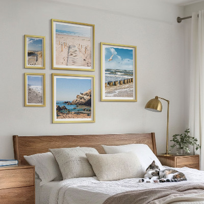 Conjunto de cuadros decorativos Paisajes de playas costeras