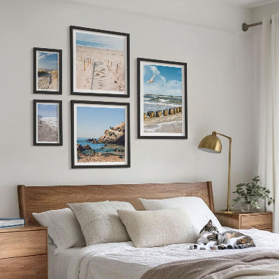 Conjunto de cuadros decorativos Paisajes de playas costeras