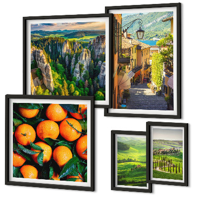 Conjunto de cuadros decorativos Encantadores paisajes rurales