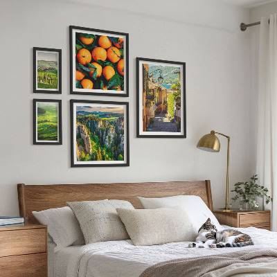 Conjunto de cuadros decorativos Encantadores paisajes rurales