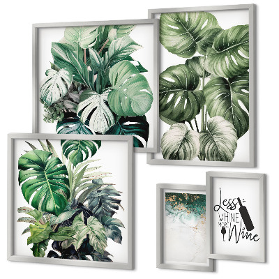 Pared galería de arte Frases abstractas sobre plantas