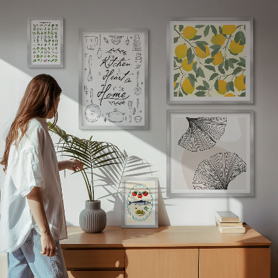 Conjunto de cuadros decorativos Ideas para cocinas con estilo