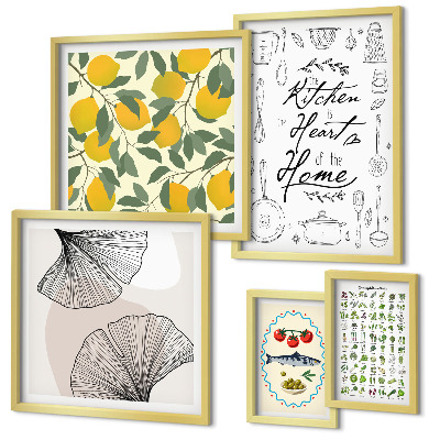 Conjunto de cuadros decorativos Ideas para cocinas con estilo