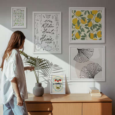 Conjunto de cuadros decorativos Ideas para cocinas con estilo